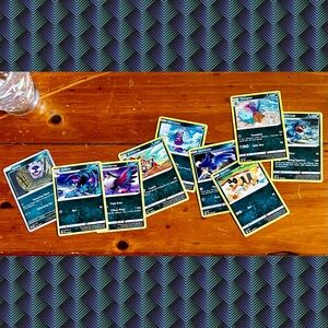 Lot of Nine Dark-Type Pokémon Cards